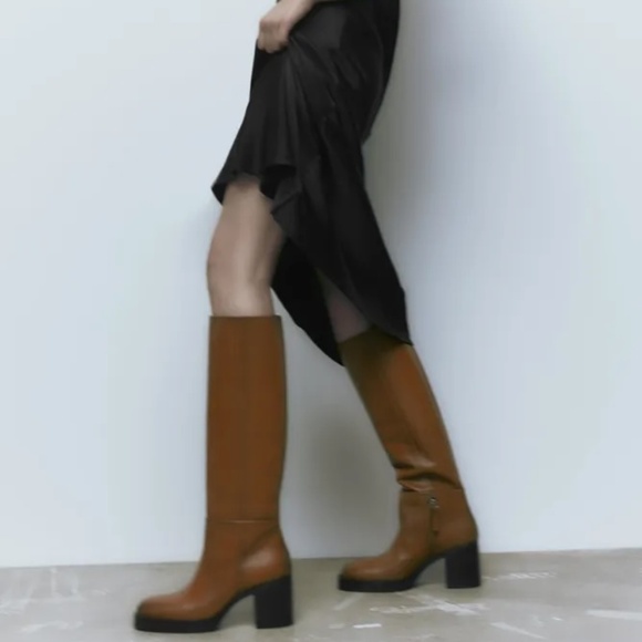 Zara Shoes - Brown Leather Zara Boots